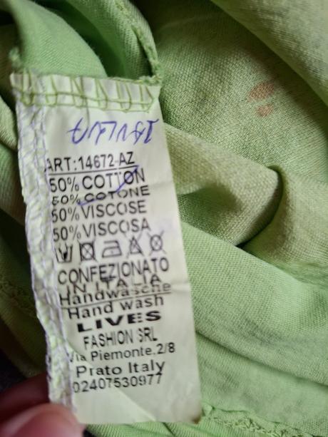 Dámske zelené tričko s nápisom, m