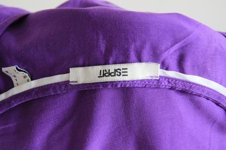 Fialová blúzka z viskózy, esprit, l, esprit,l