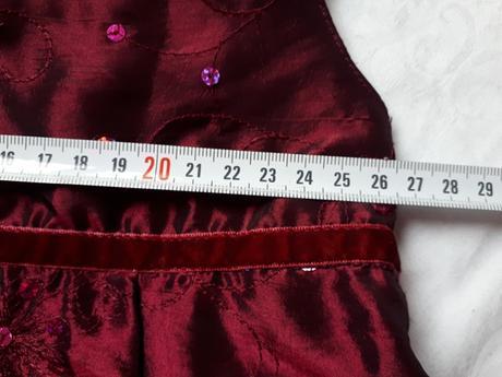 Bordove spolocenske saty s flitrami, 92