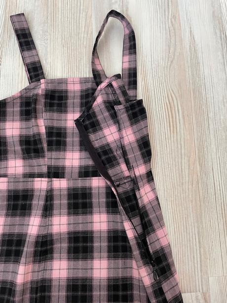 Kárované mini šaty, h&m,m