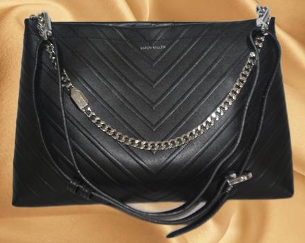 Elegantná kožená kabelka karen millen, 