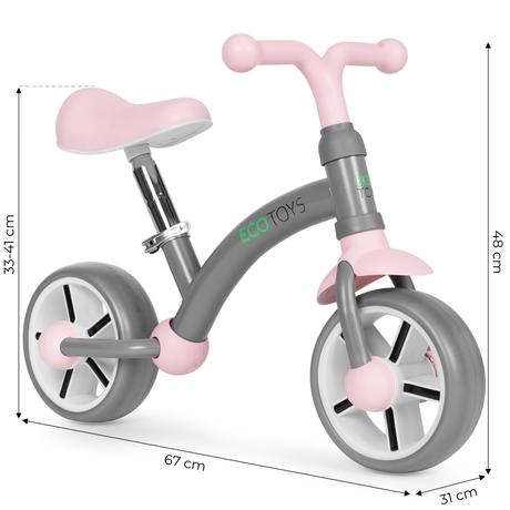 Cykloodrážadlo s kolesami eva, sivé, 