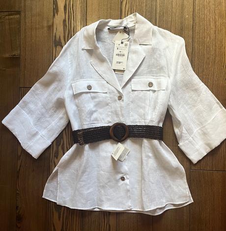 Ľanová košeľa, zara,s