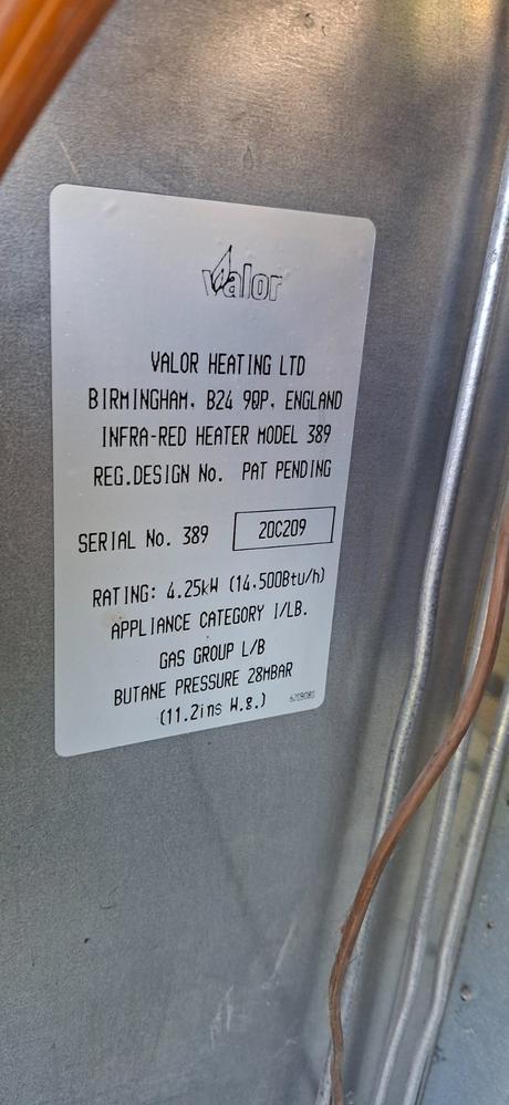 Propanbutanový ohrievač valor 4,25 kw,