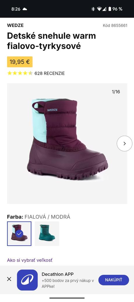 Detské snehule 20-21, decathlon,21