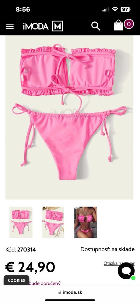 Ružové plavky l, l