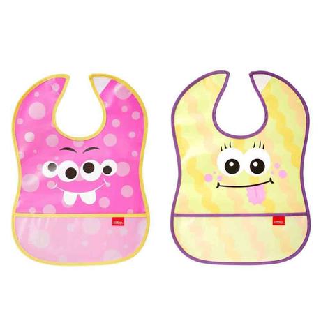 Nuby podbradník vodeodolný príšery 2ks, 6m+, 