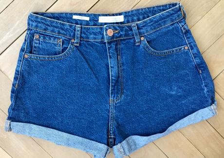 Riflové šortky, bershka,38