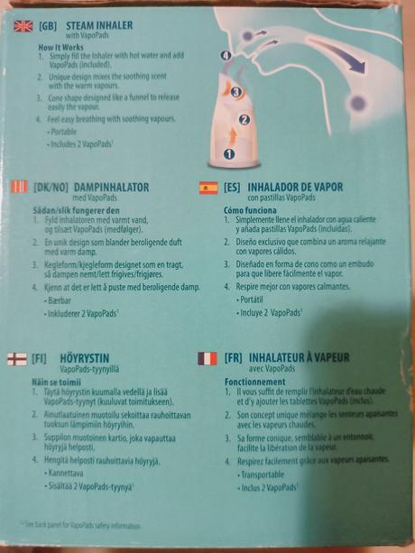 Parný inhalator nový,