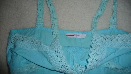 Príjemný top, papaya,s