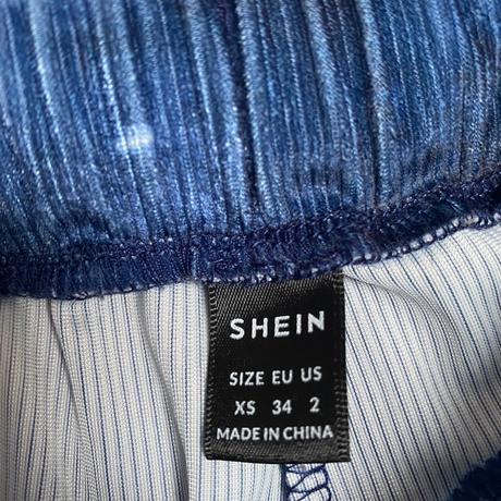 Shein batikované zvonové nohavice xs, xs