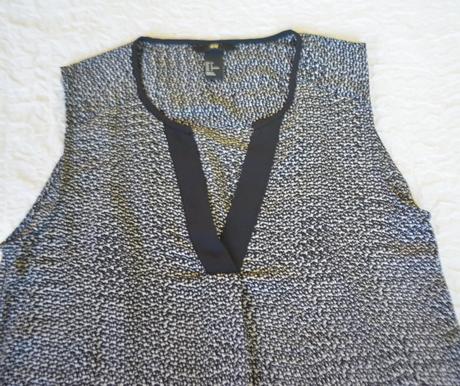 H&m blúzka bez rukávov, veľ. xs/34, h&m,xs