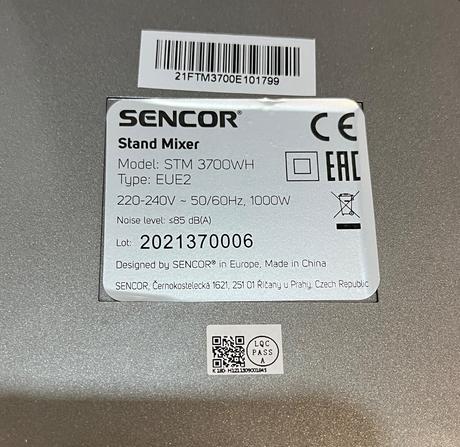 Sencor stm 3700wh 1000w kuchynský robot, sencor