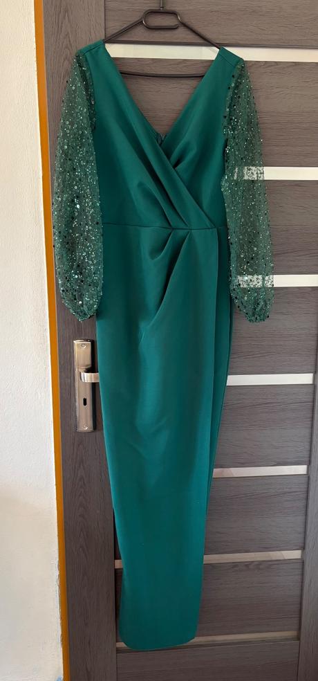 Zelené spoločenské šaty, xl