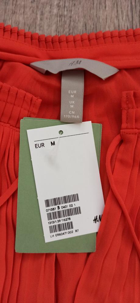 Plisovane šaty, h&m,m