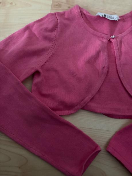 Bolerko tm.ružové 8-10 rokov, h&m,140