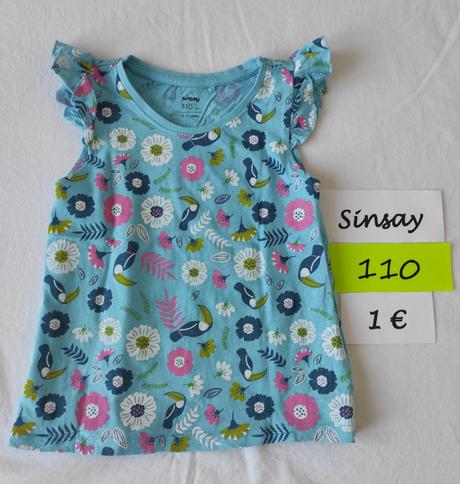 Tričká krátky rukáv, rôzne, sinsay,110