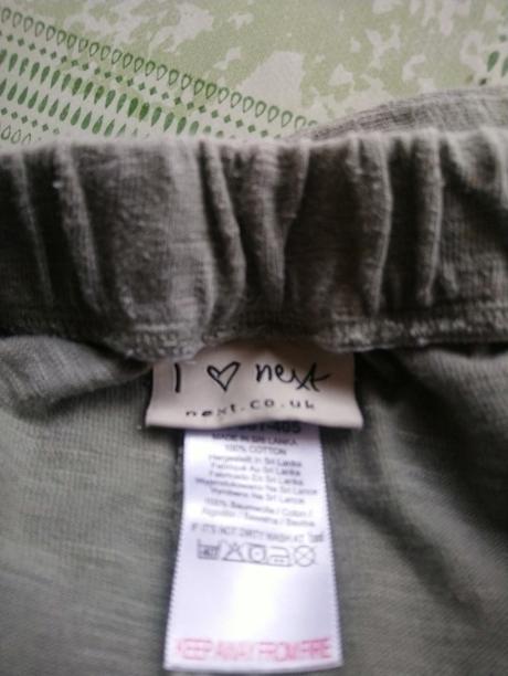 Dievčenské zelené tenké tepláky, next, next,104