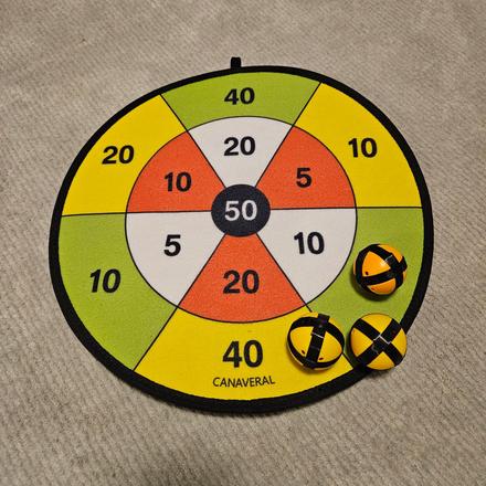 Terč na suchý zips s loptičkami, 