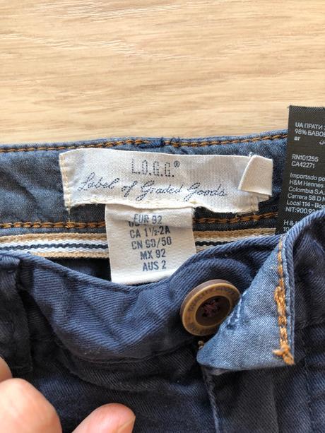 Nohavice, h&m,92