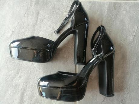 Mary jane čierne lakovky evenodd,v38-39,vd 24,5 cm, 38