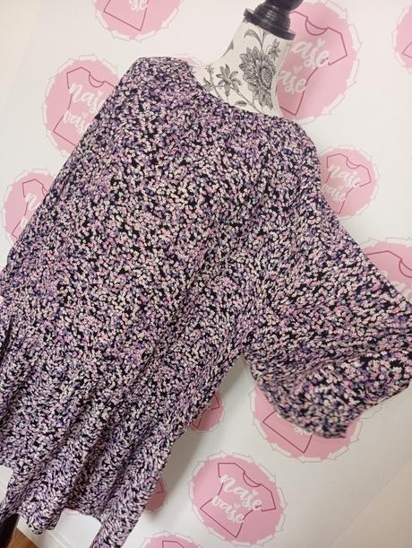 Kvietkované viskozove šaty, h&m,xxl