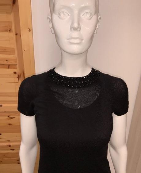 Značkové úpletové šaty s náhrdelníkom, h&m,s