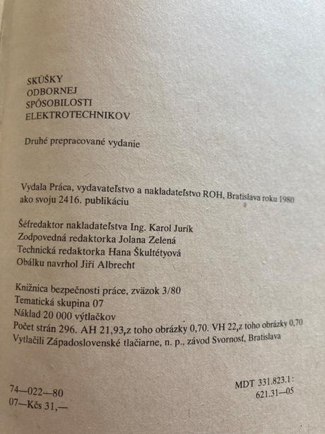 Skúšky odbornej spôsobilosti elektrotechnikov 1980, 