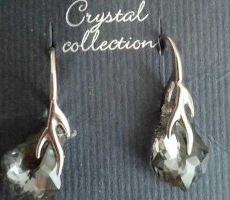 Náušnice nové nepoužité visiace, swarovski