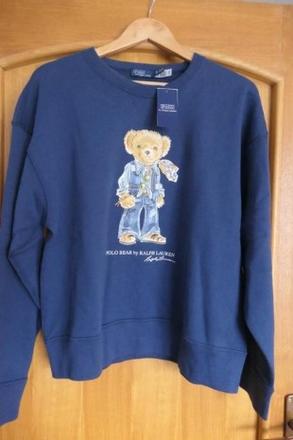 Ralph lauren bear luxusna damska mikina l-xl, ralph lauren,l / xl