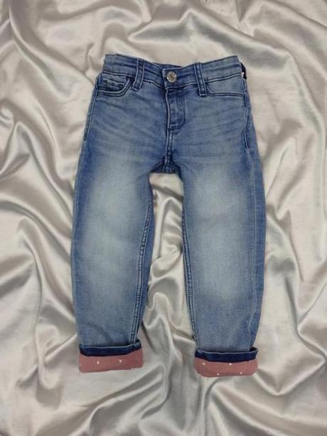 Kvalitné oteplené rifle, h&m,98