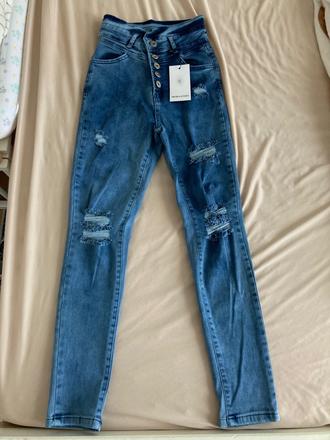 Nove jeansy, rifle, džínsy, xs