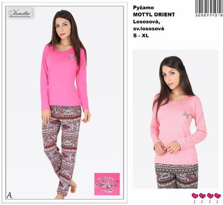 Dámske pyžamo bavlnené s obrázkom, l / m / s / xl / xxl