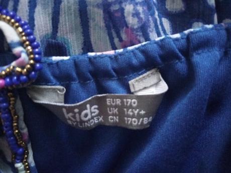 Modré šaty, lindex,170