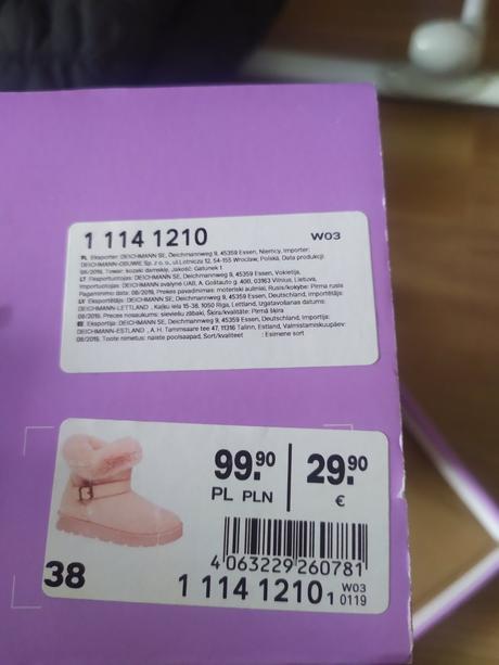 Zimné čižmy snehule veľkosť 38, deichmann,38