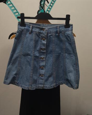 Vintage riflová sukňa, s