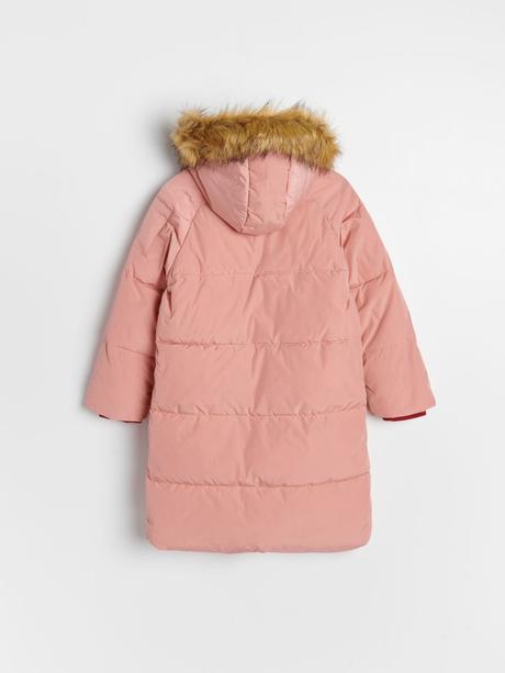 Prešívaná predĺžená bunda s kožušinou reserved, reserved,116 / 122 / 158 / 164