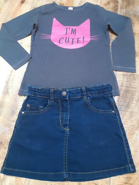 Tricko + sukna, takko,122