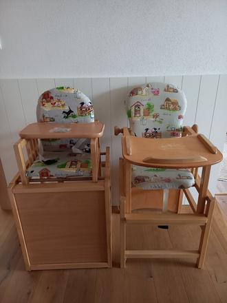 Detská drevená stolička,