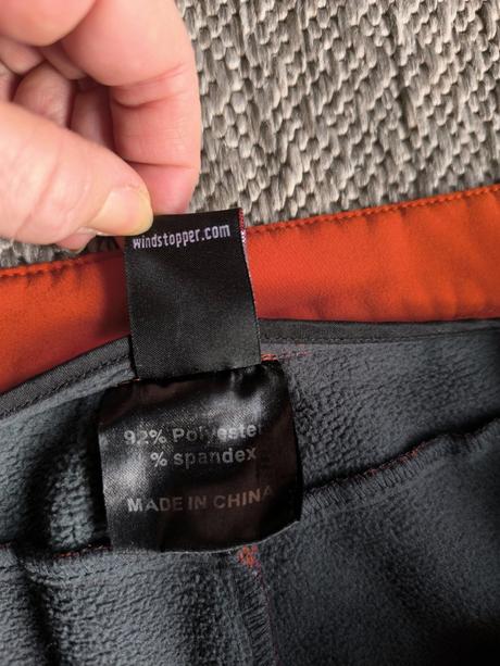 Zateplené softshellové nohavice windstopper, l