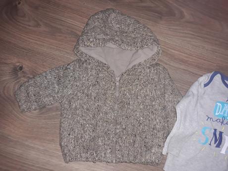 Zateplený svetri + tričko, 62