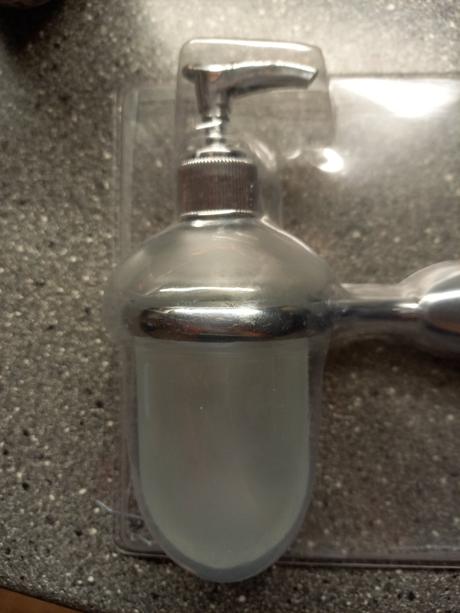 Dávkovač na mydlo, sklenený, 