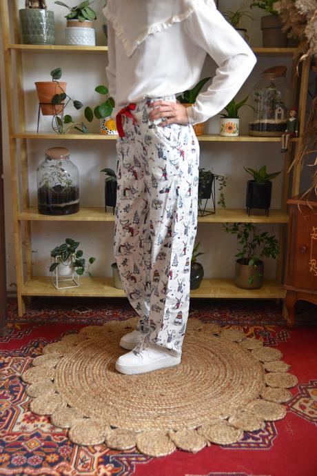 Pyžamove nohavice vianočne, f&f,xs