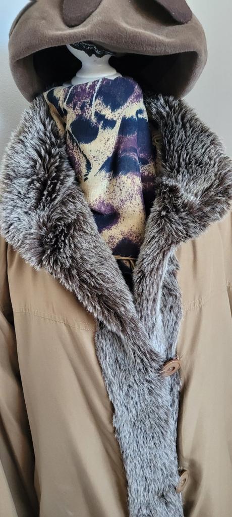 Dámsky teplý kabát, xxl