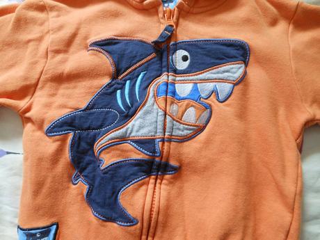 Oranžová žraloková mikinka tu 2-3 roky, tu,98