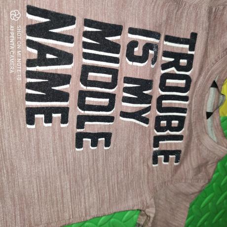 Tričko trouble is my middle name, george,80