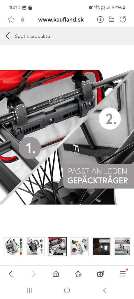 Valkental valkone 3v1 taška na bicykel, 