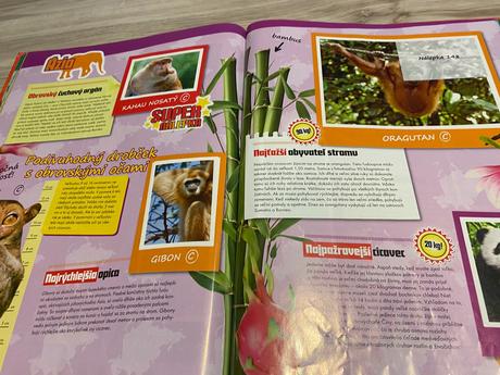 Krásna kniha nálepiek billa rekordy z ríše zvierat, 