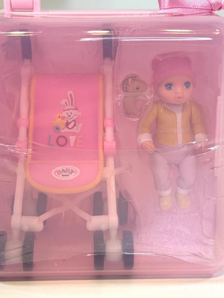 Baby born minis bábika s kočík a zvierací kamarát, 