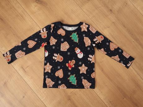 Vianočné tričko lindex 122 (6-7r.) perníky, lindex,122
